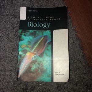 Used biology textbook, a short guide to writing